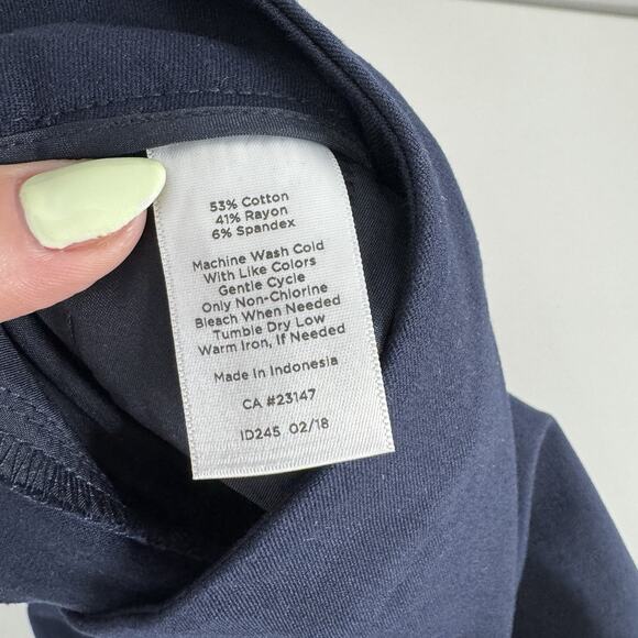 Talbots Womens Dress Pants 24W Blue Hampshire Straight Leg Ankle Trouser Career - Picture 15 of 15